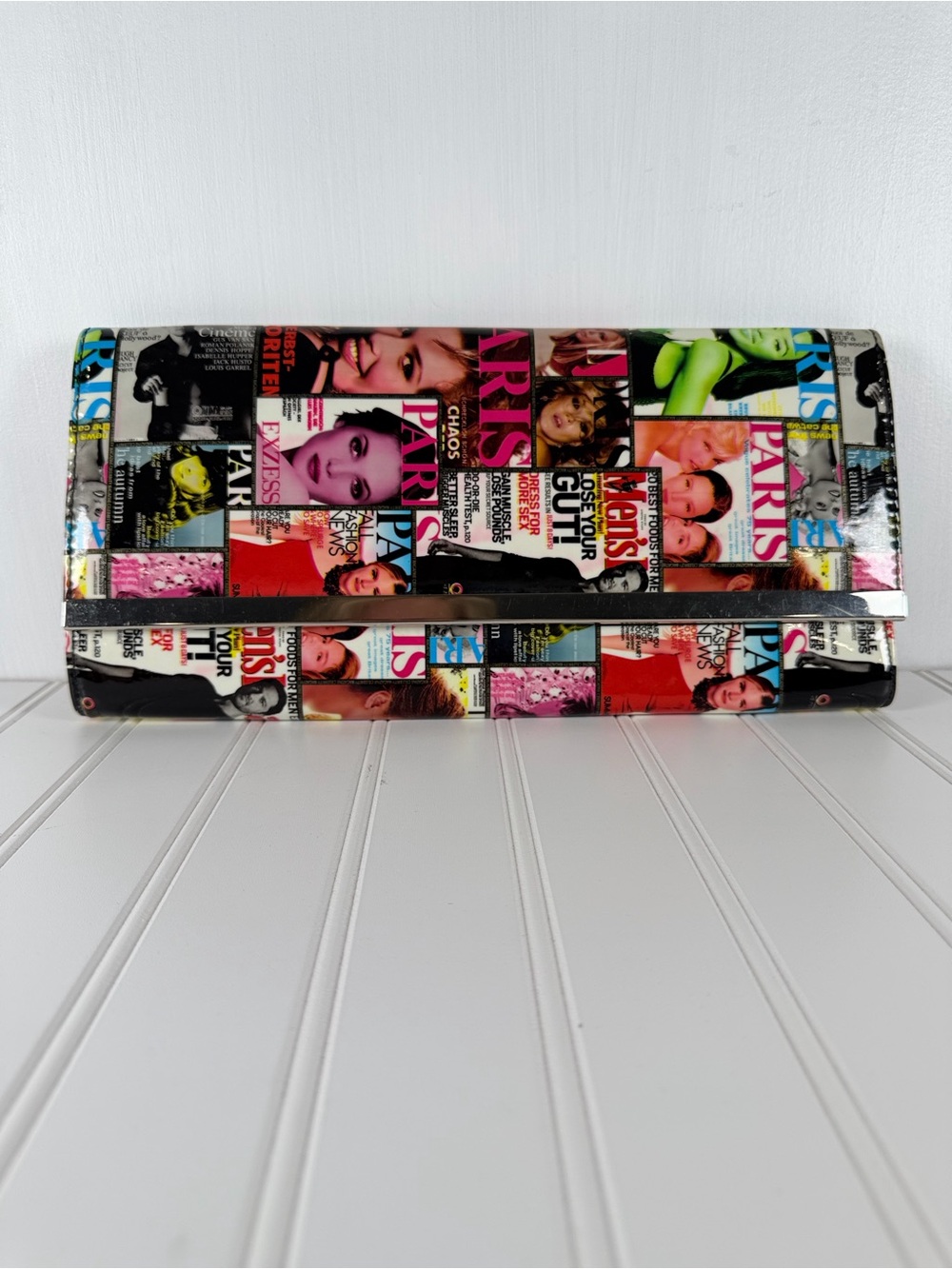Envelope Clutch Purse Retro Vintage Paris Magazine Cover Pop-Art Bag